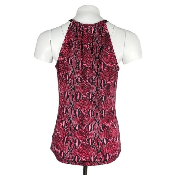 MICHAEL Michael Kors Snakeskin Sleeveless Blouse Sz XS - Picture 4 of 5